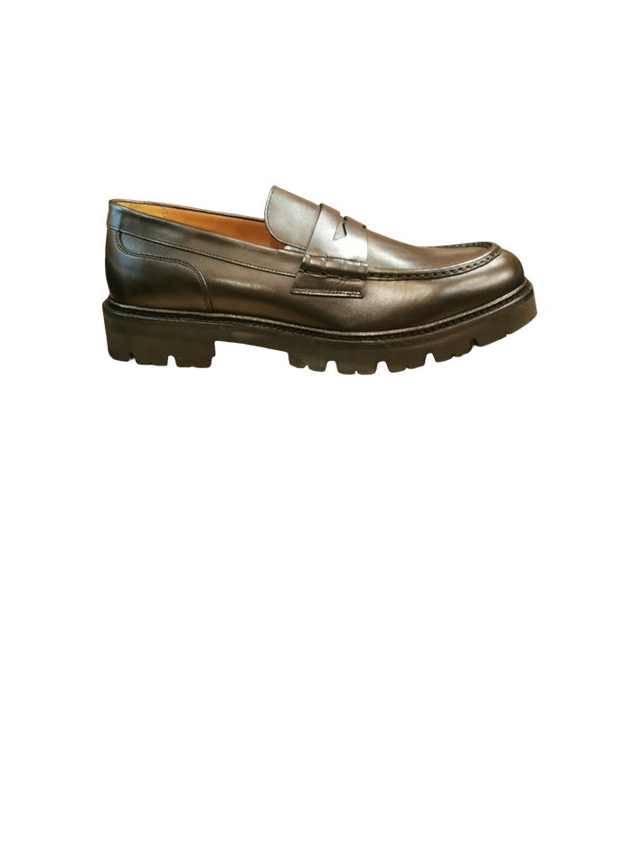 Mocassino uomo in pelle Pelletteria Allegrini Filippo MAIORI Nero