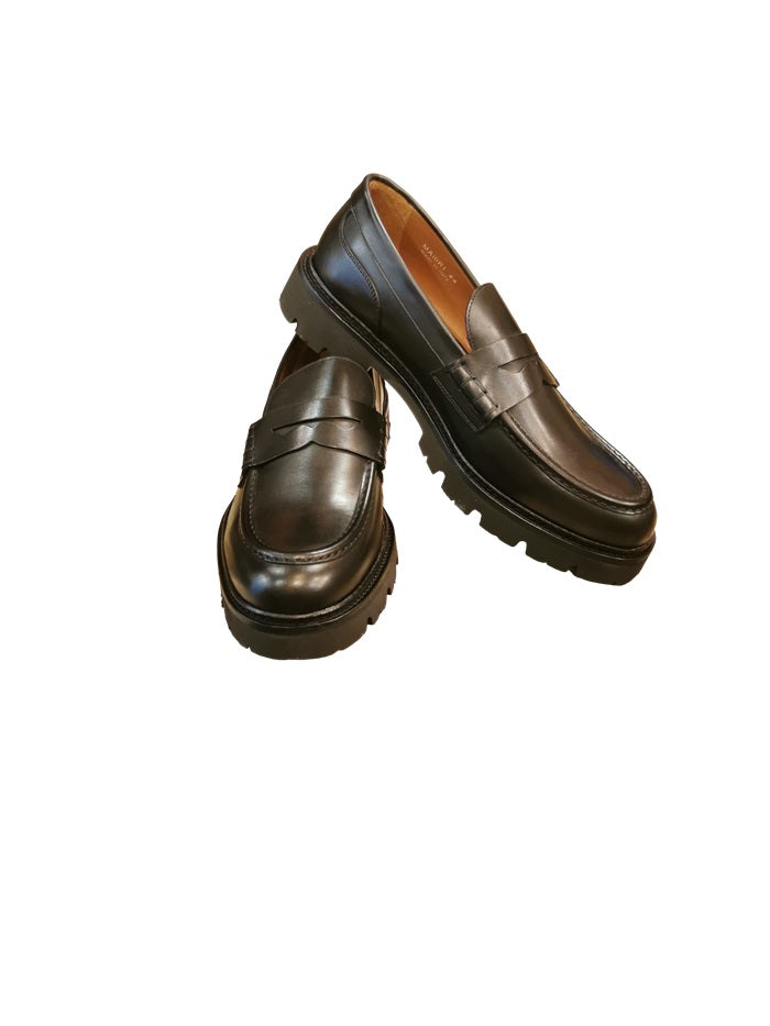 Mocassino uomo in pelle Pelletteria Allegrini Filippo MAIORI Nero