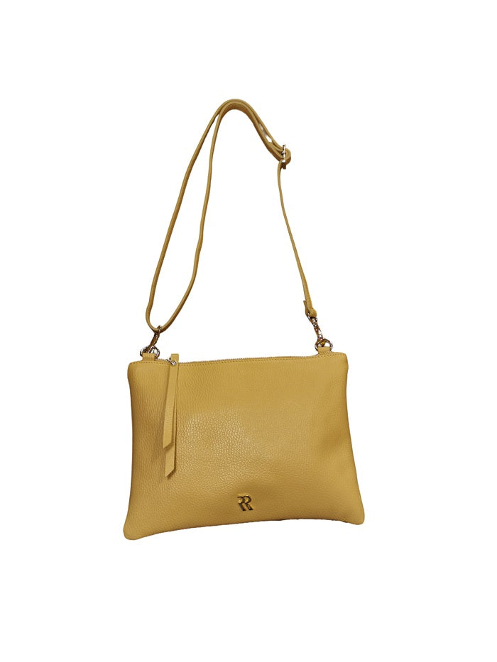 Pochette in pelle martellata Bruno Rossi ML226 Biscotto