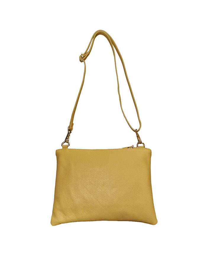 Pochette in pelle martellata Bruno Rossi ML226 Biscotto