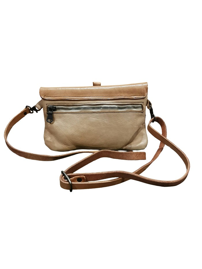 Pochette in pelle Pelletteria Allegrini Filippo 1244 Beige