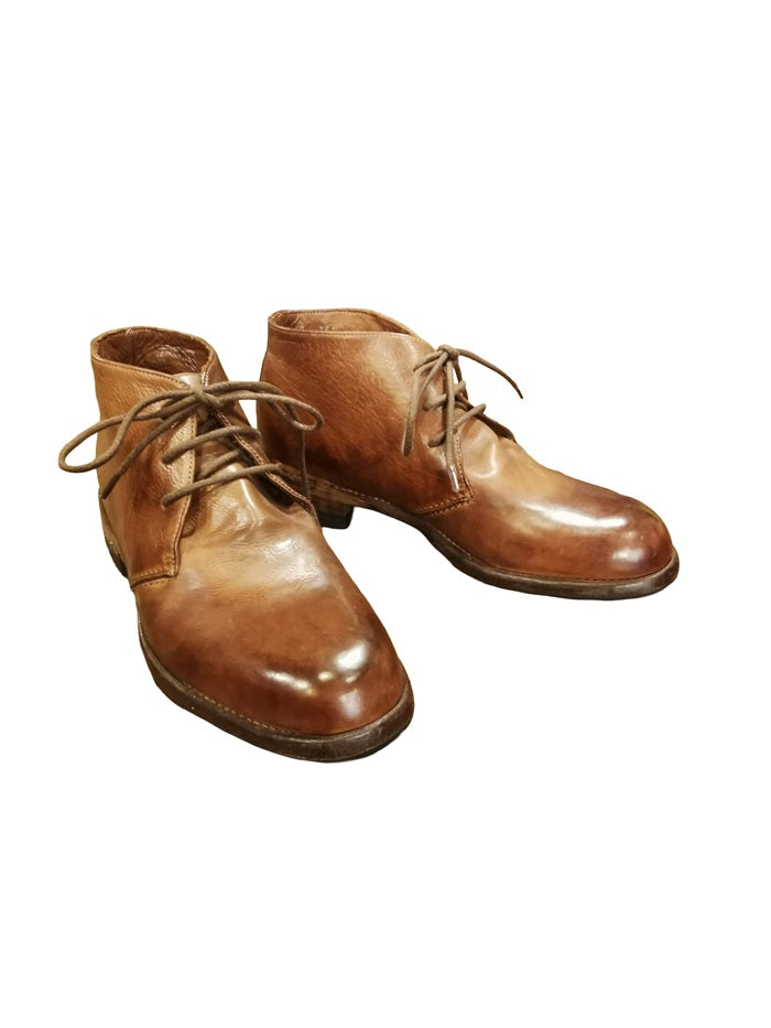 Polacchina donna in pelle Pelletteria Allegrini Filippo D264 Marrone