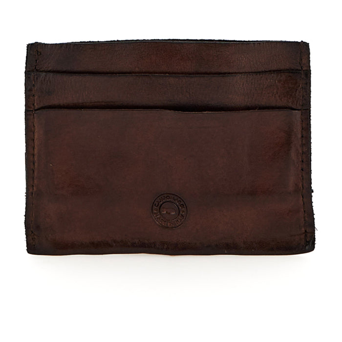 Porta Carte in pelle Campomaggi C014440ND X0001 testa di moro