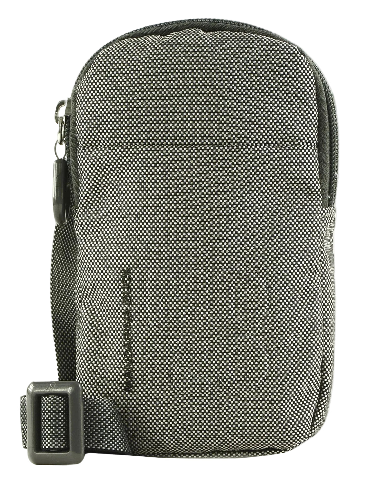Porta telefono con tracolla in tessuto MD Mandarina Duck P10QMPN2 Smoked pearl