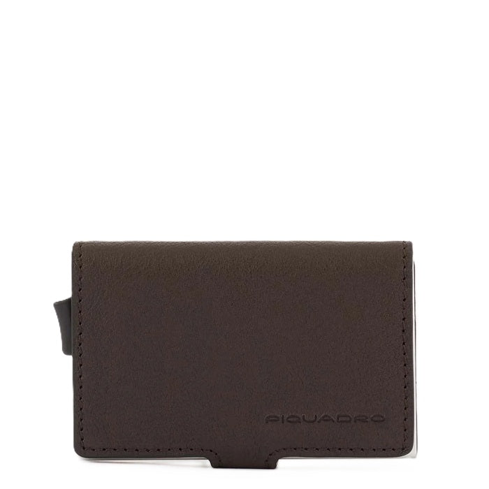 Portacarte automatico uomo Piquadro PP5649B3R Testa di moro