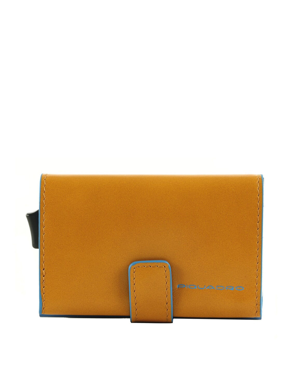 Portacarte in alluminio e pelle Piquadro PP5649B2BLR Giallo