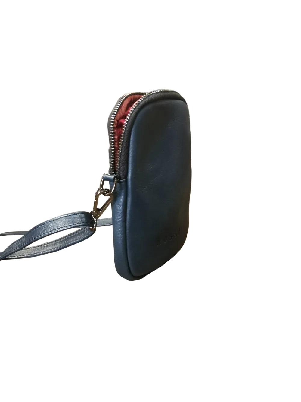 Portacellulare in pelle morbida Bruno Rossi R272 Blu