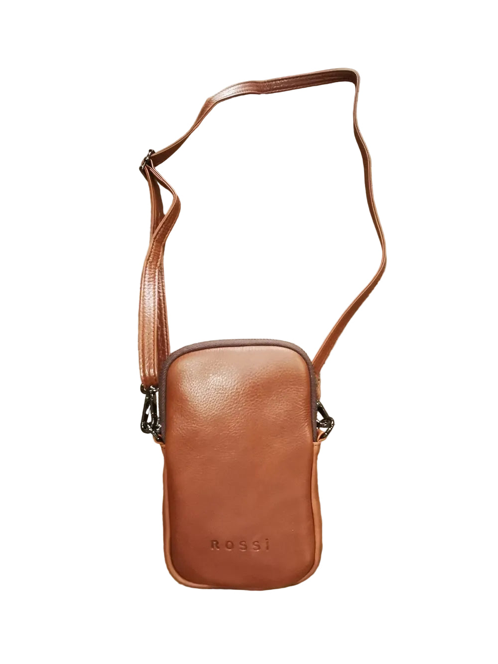 Portacellulare in pelle morbida Bruno Rossi R272 Cuoio
