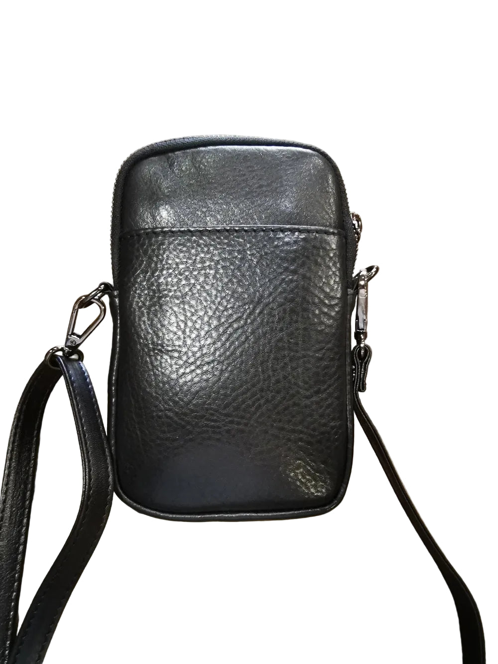 Portacellulare in pelle morbida Bruno Rossi R272 Nero