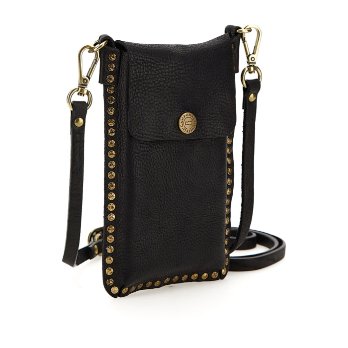 Portacellulare in pelle Campomaggi C017401ND X1731 nero