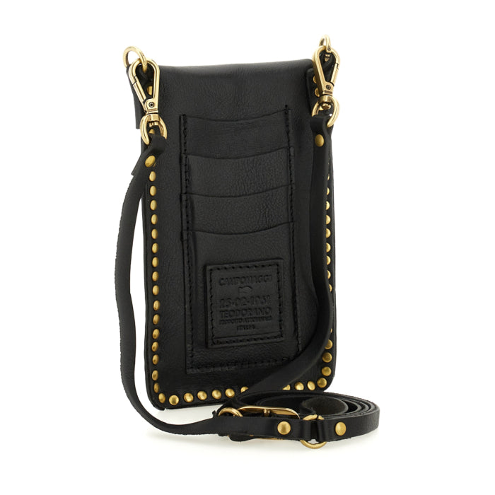Portacellulare in pelle Campomaggi C017401ND X1731 nero
