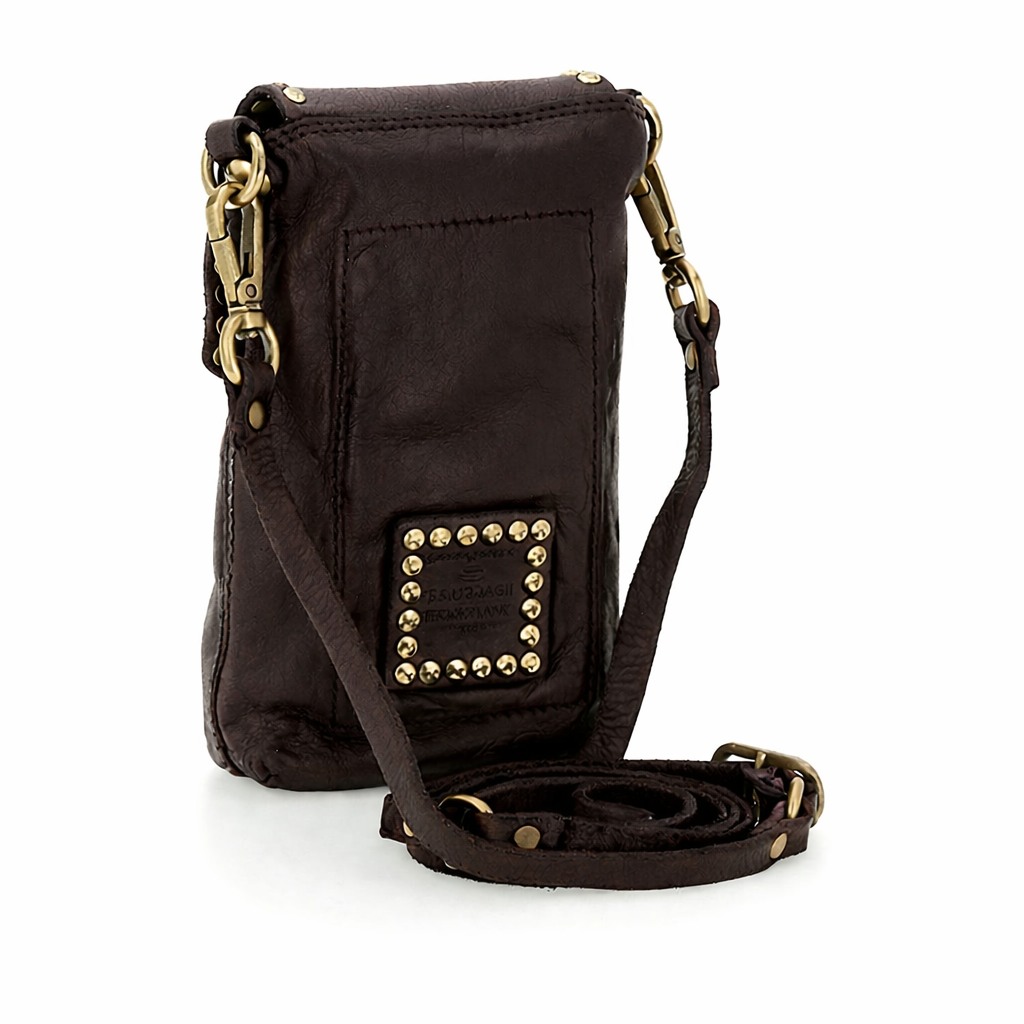 Portacellulare in pelle Tina-Kura Campomaggi C039570ND X0007 moro