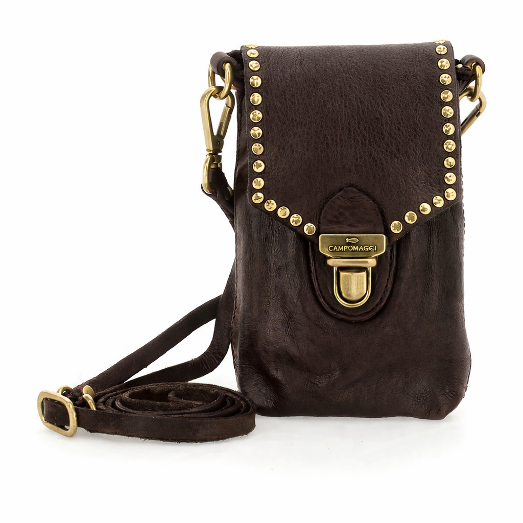 Portacellulare in pelle Tina-Kura Campomaggi C039570ND X0007 moro