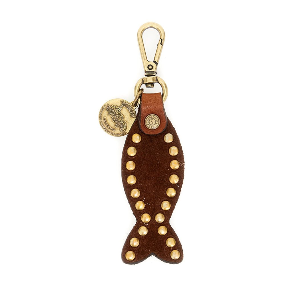 Portachiavi Kuna in pelle Campomaggi C031820ND X0007 Cognac - Pelletteria Allegrini
