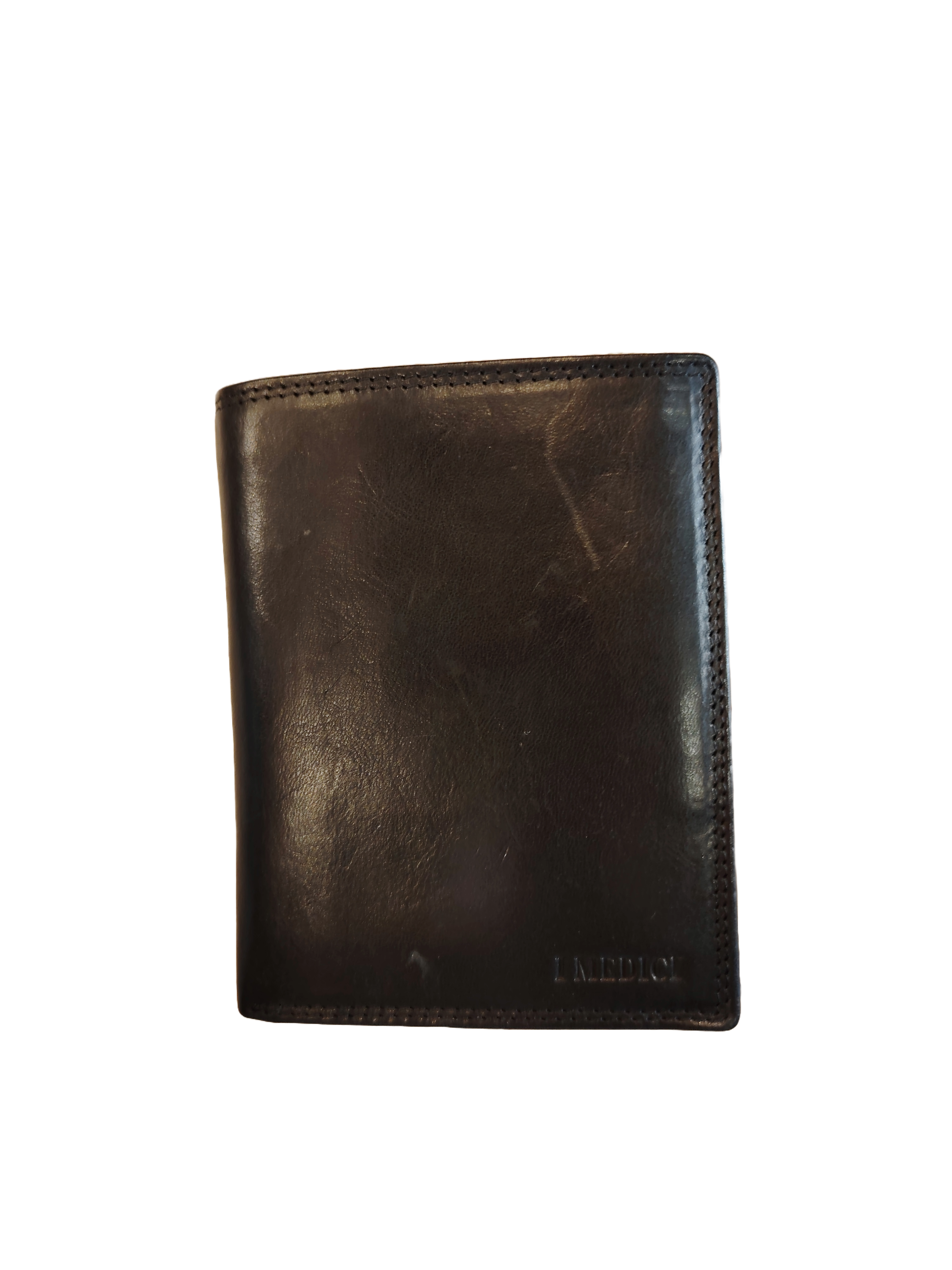 Portafoglio a libro in cuoio I Medici 64/024 nero