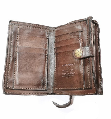 Leather wallet Bella di Notte Campomaggi C007530ND X2663 dark brown