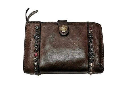 Leather wallet Bella di Notte Campomaggi C007530ND X2663 dark brown