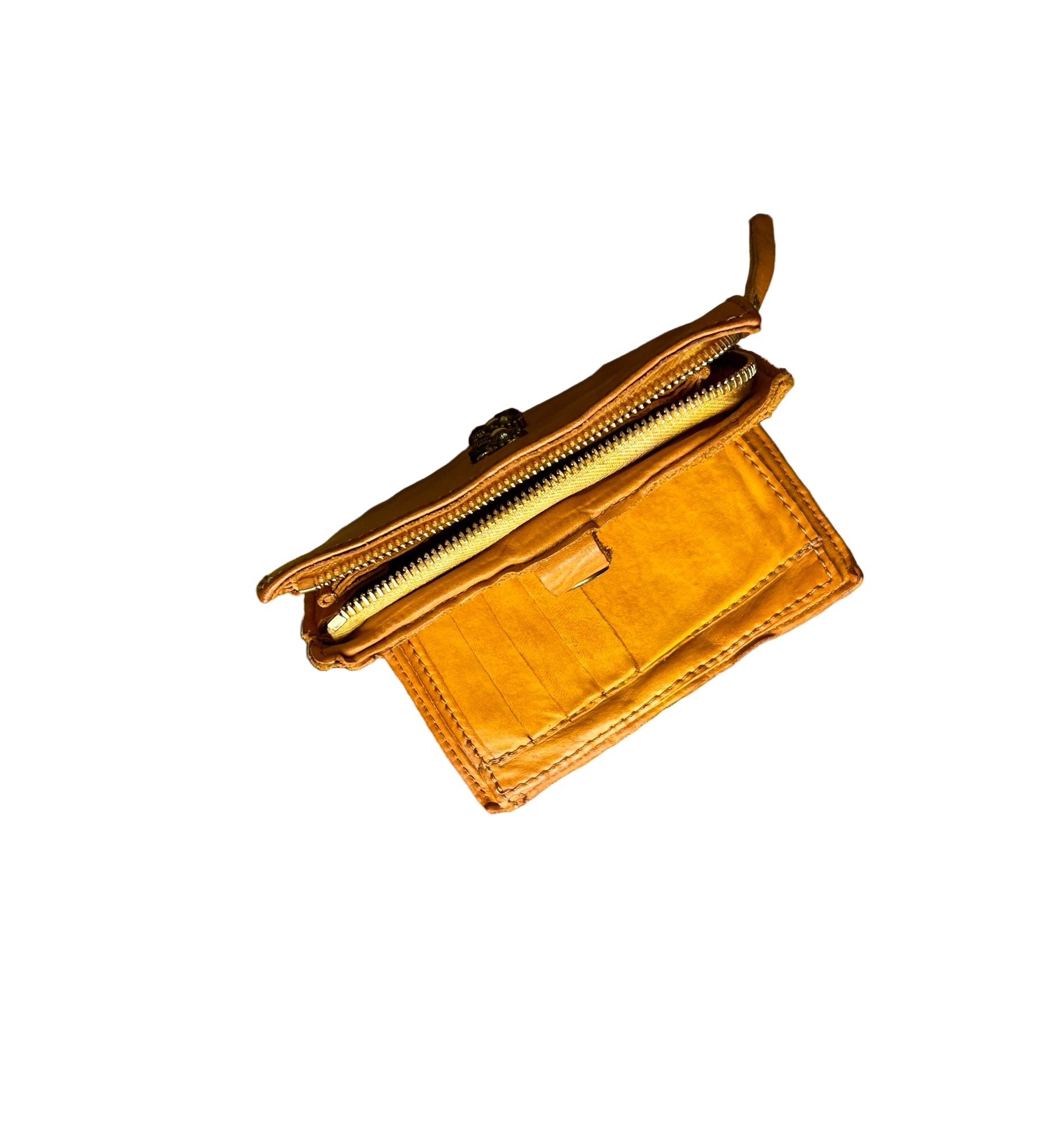 Portafoglio Cefalù in pelle Campomaggi C007530ND X1642 C5001 Giallo