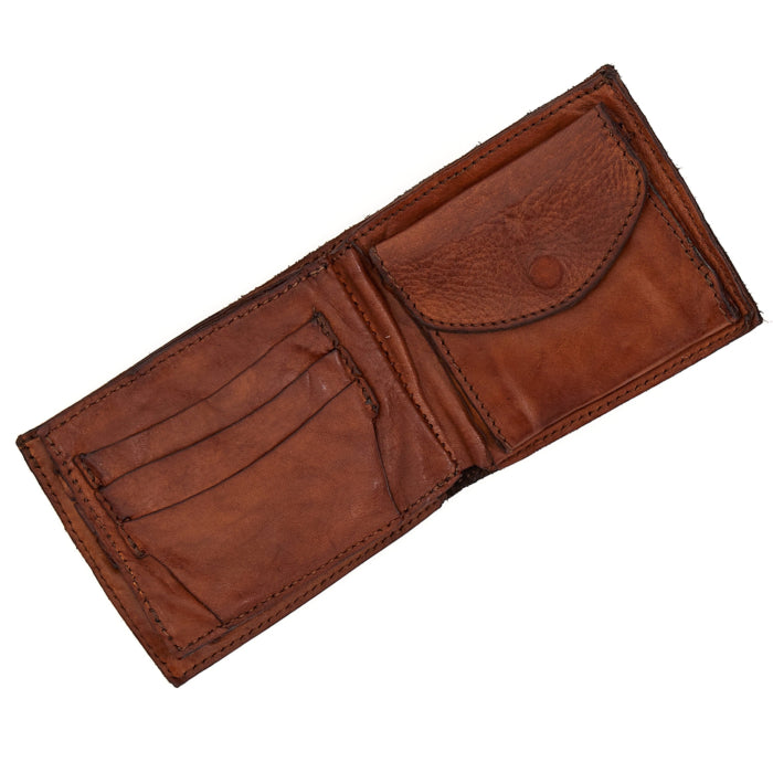 Portafoglio con p.carte in pelle Campomaggi C014560ND X0001 cognac