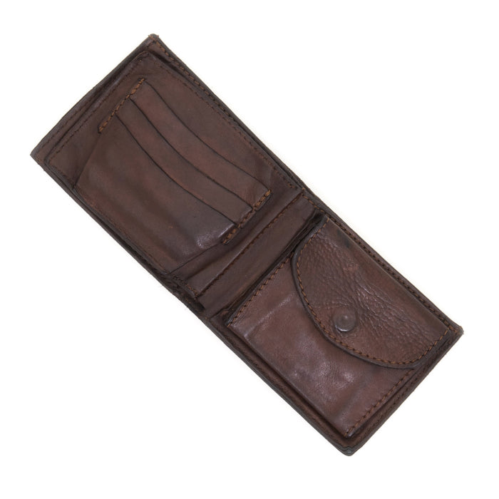 Leather wallet with card slots Campomaggi C014560ND X0001 dark brown