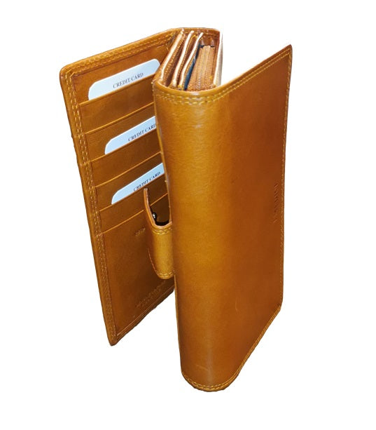 Large leather wallet I Medici 64/1057 Yellow