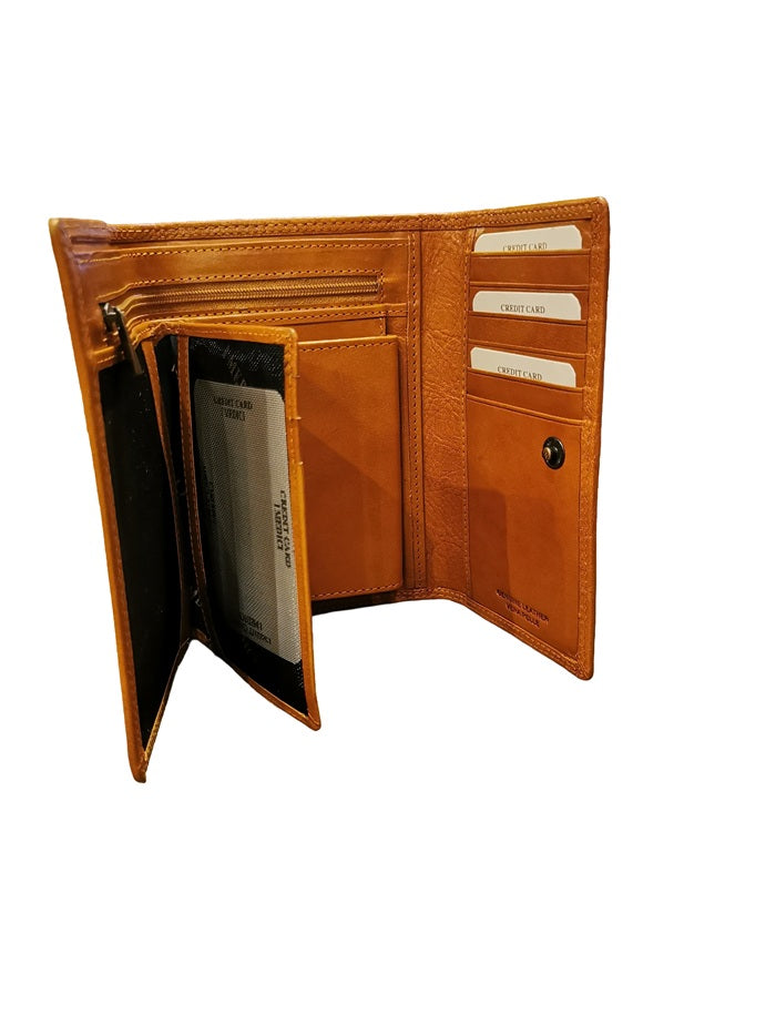 Portafoglio in cuoio I Medici 64/035 Giallo