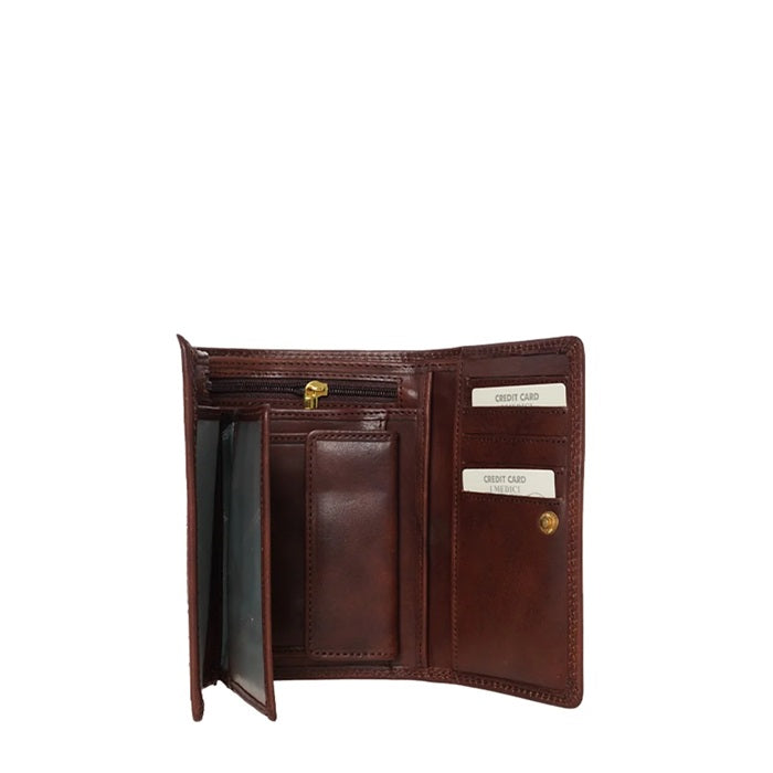 Portafoglio in cuoio I Medici 64/035 Testa di moro