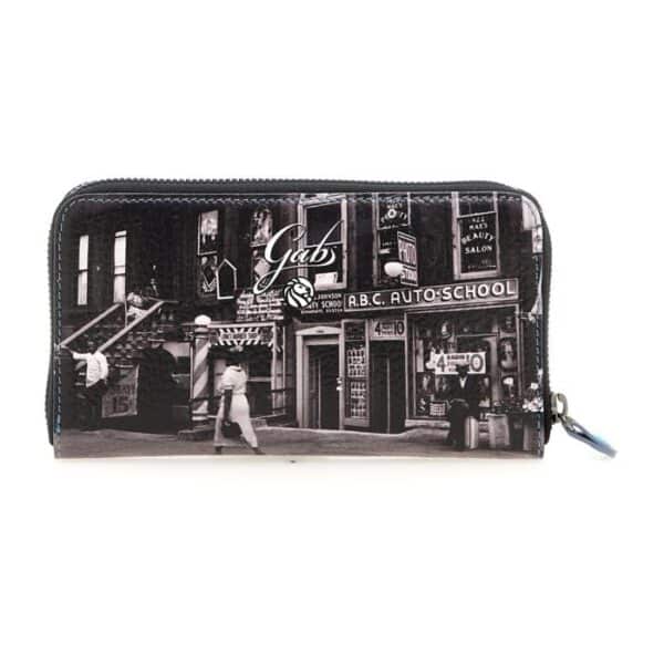 Portafoglio in pelle con stampa Gabs G000140ND-F0249 GMoney 17 "Harlem street"