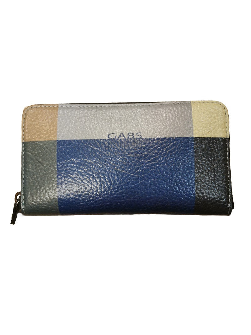 Portafoglio in pelle Gabs G000140ND-X2649 Pop GMoney17 Blu
