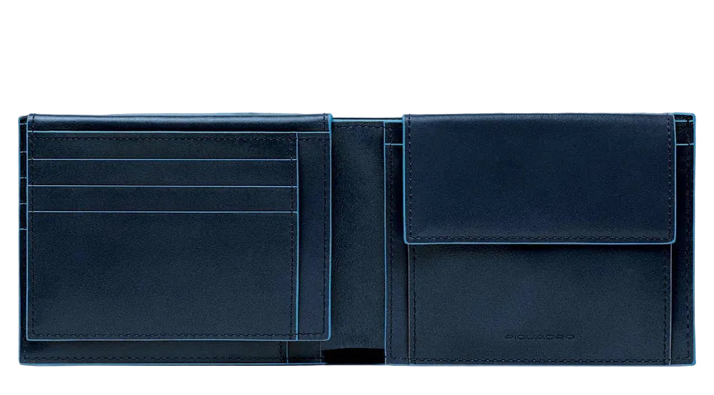 Men's Wallet with Document Holder Piquadro PU1392B2R Blue
