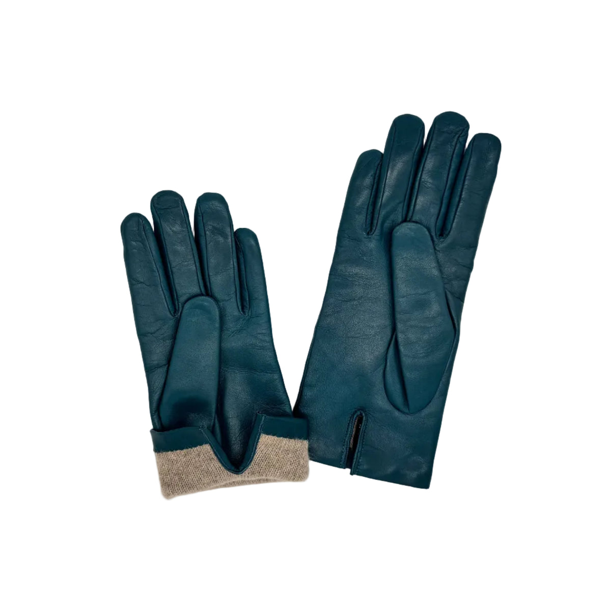 Women's smooth leather glove by Pelletteria Allegrini Filippo G303C taupe