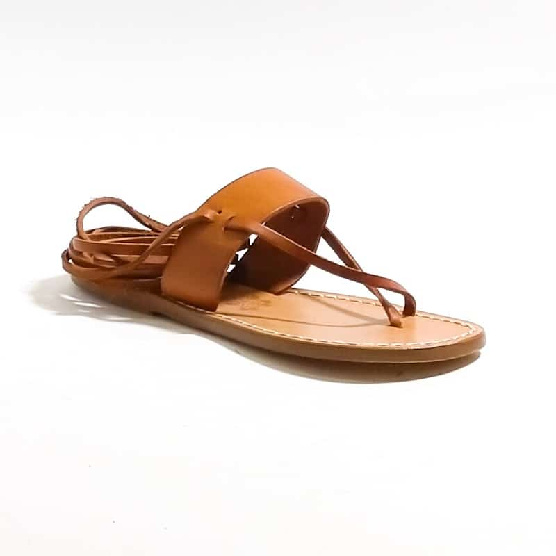 Sandalo in cuoio alla schiava donna Pelletteria Allegrini Filippo 524D cuoio