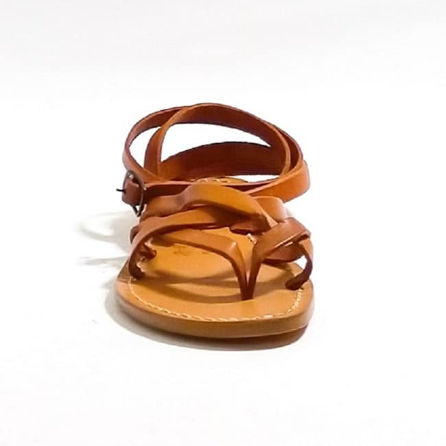 Women's leather gladiator sandal Pelletteria Allegrini Filippo 588D leather