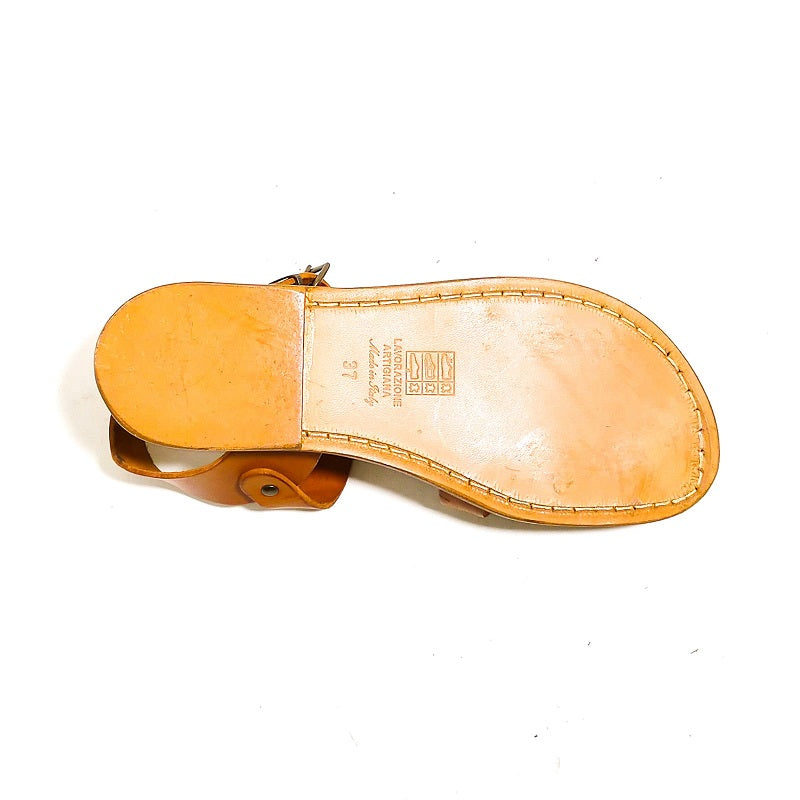 Women's leather sandal Pelletteria Allegrini Filippo 501D leather