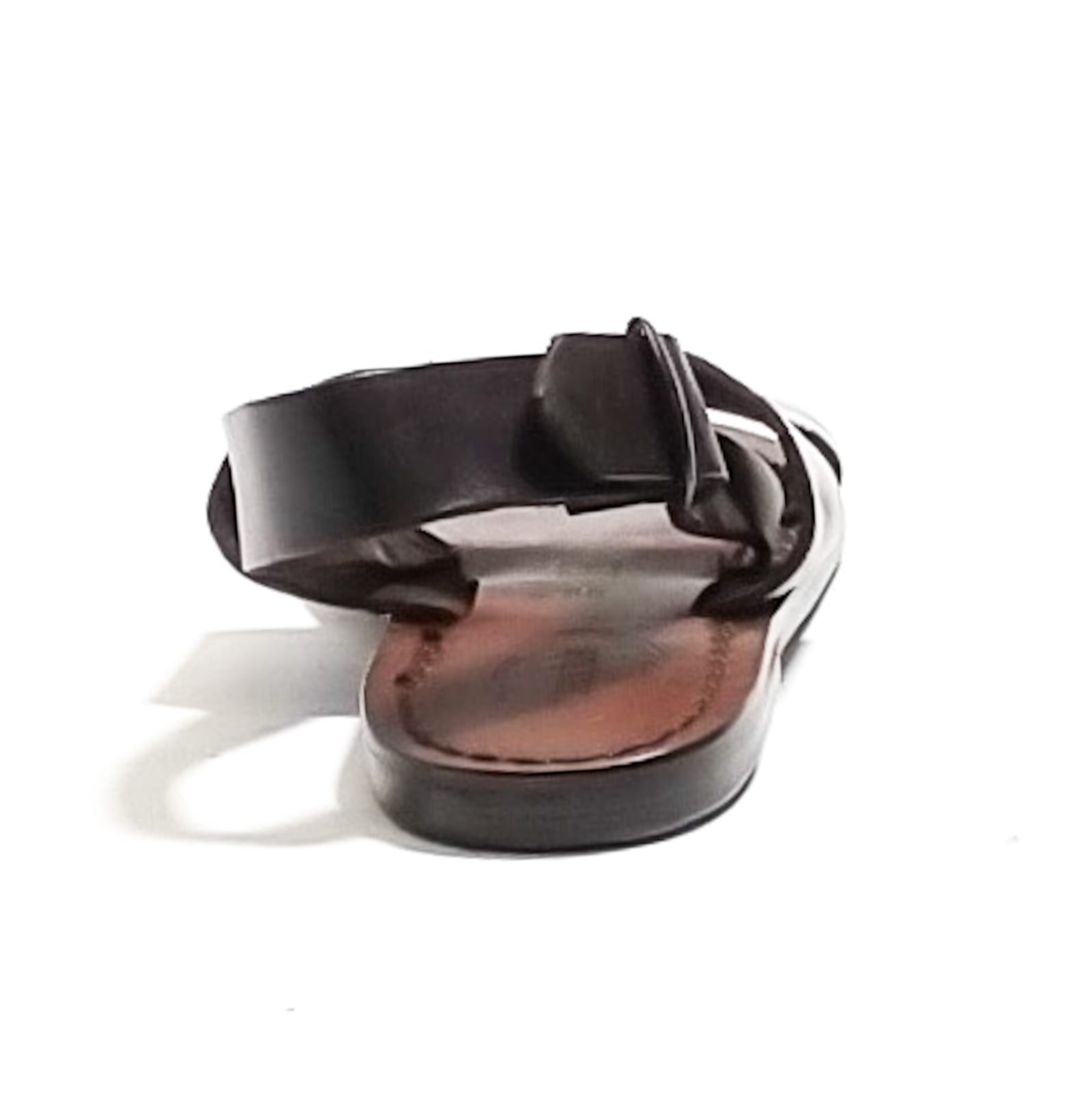 Sandalo in cuoio francescano donna Pelletteria Allegrini Filippo 500XD testa di moro