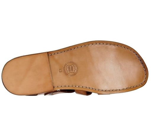 Men's leather cage sandal by Allegrini Pelletteria 502U leather