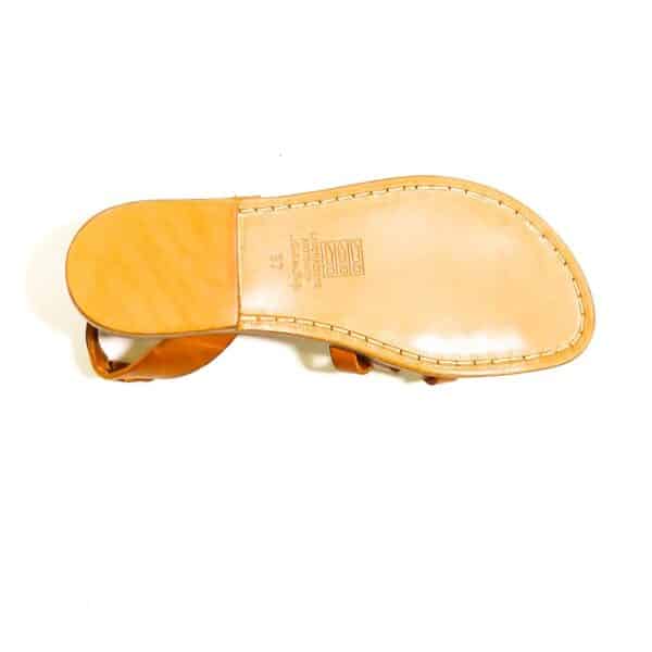 Women's woven leather sandal Pelletteria Allegrini Filippo 595D leather