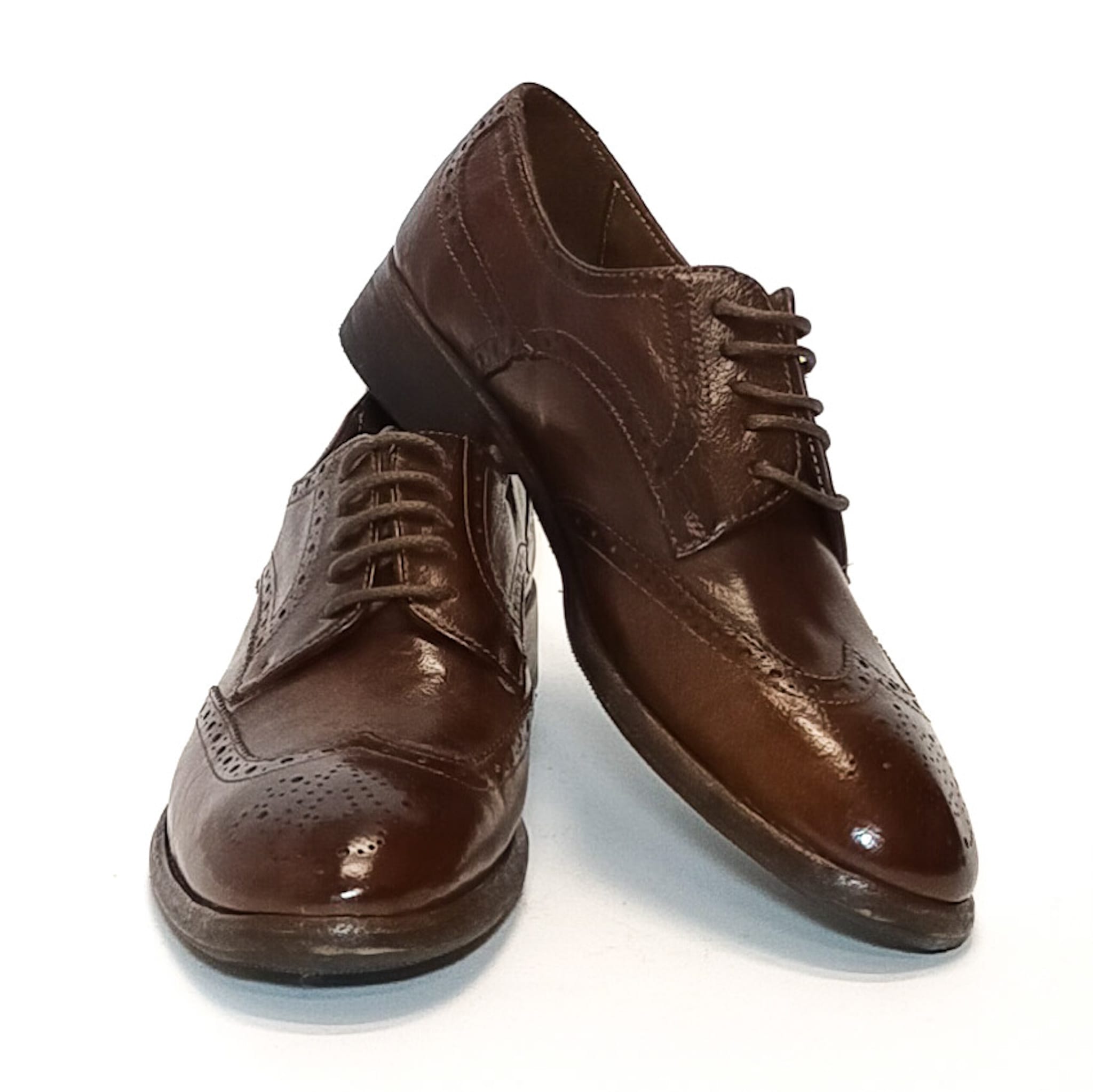 Women's leather shoe Pelletteria Allegrini Filippo D641 Brown