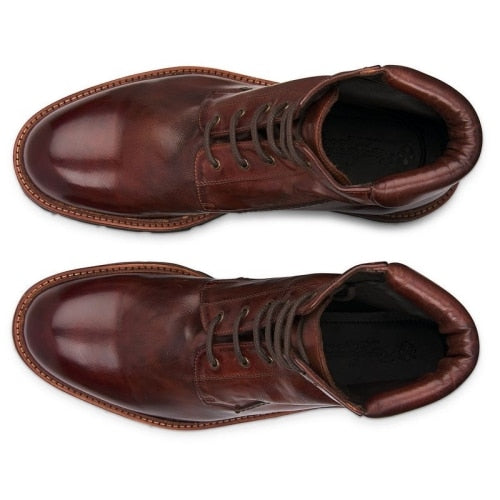 Scarpone da uomo in pelle Pelletteria Allegrini Filippo CALUSO Marrone