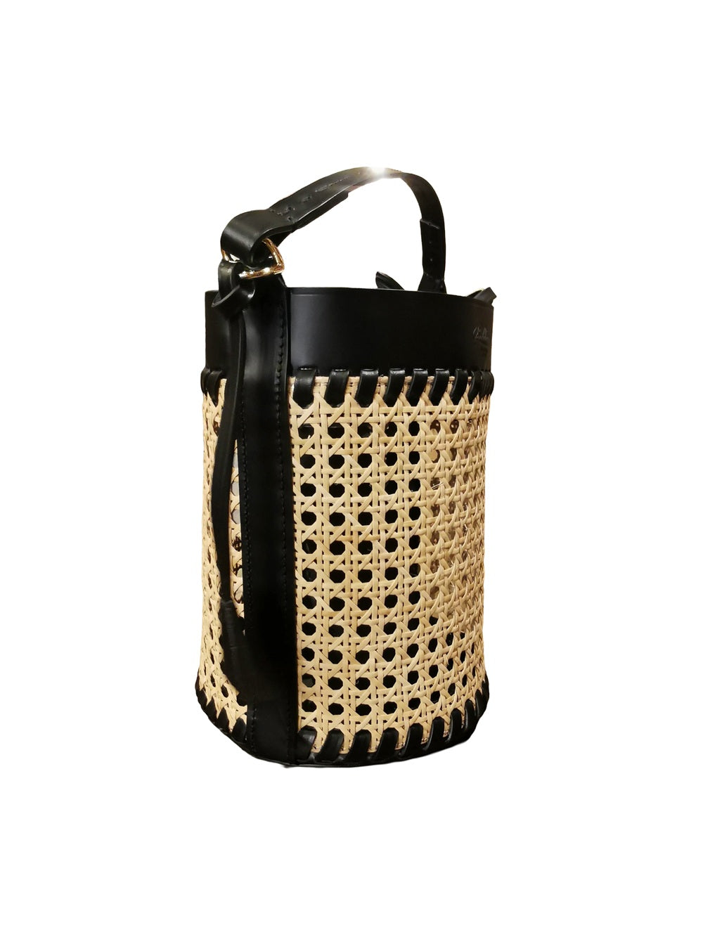 Secchiello di Rafia Vienna Boldrini 05367 nero