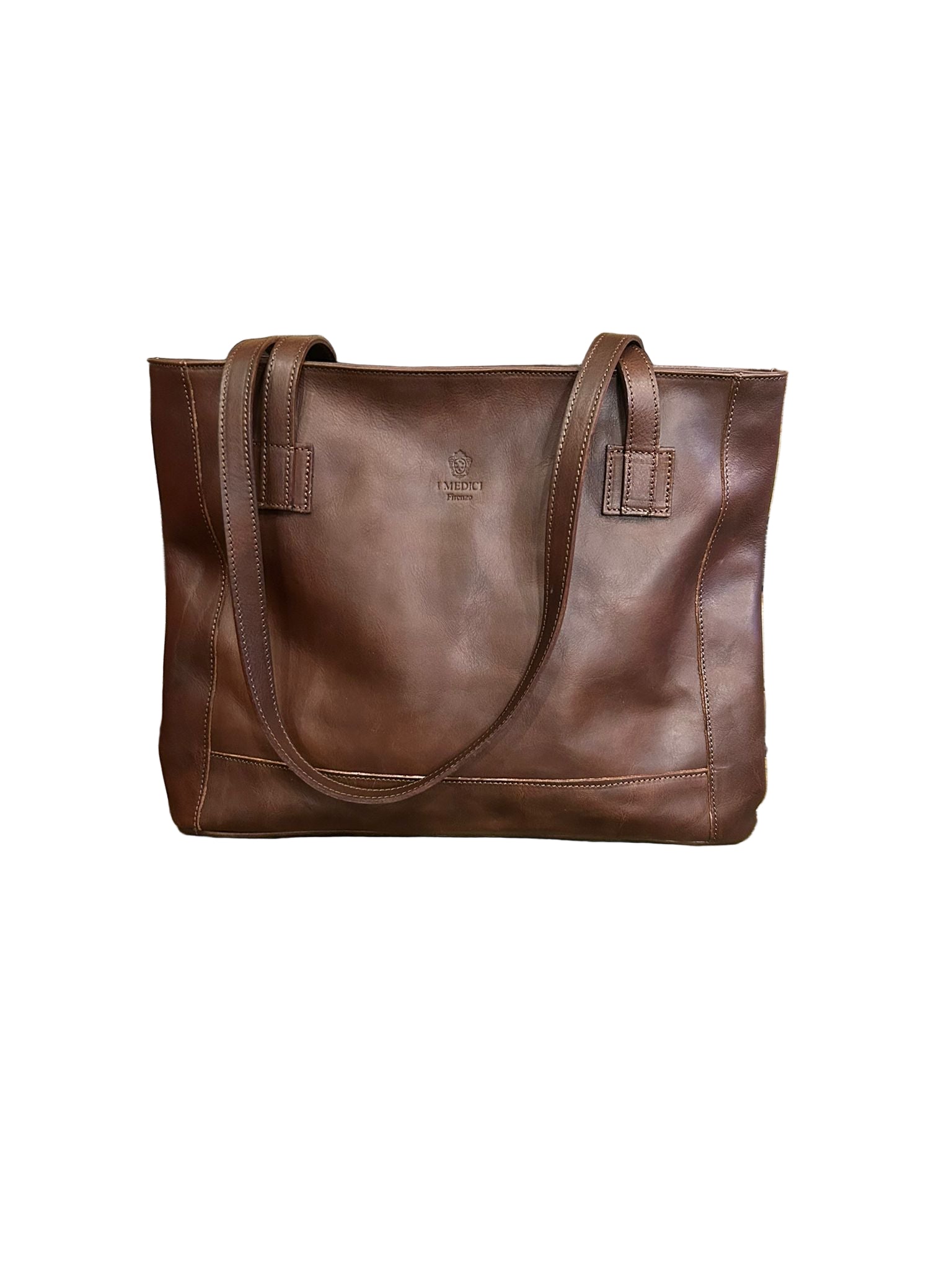 Shopper in pelle I Medici 63/2250 Testa di moro