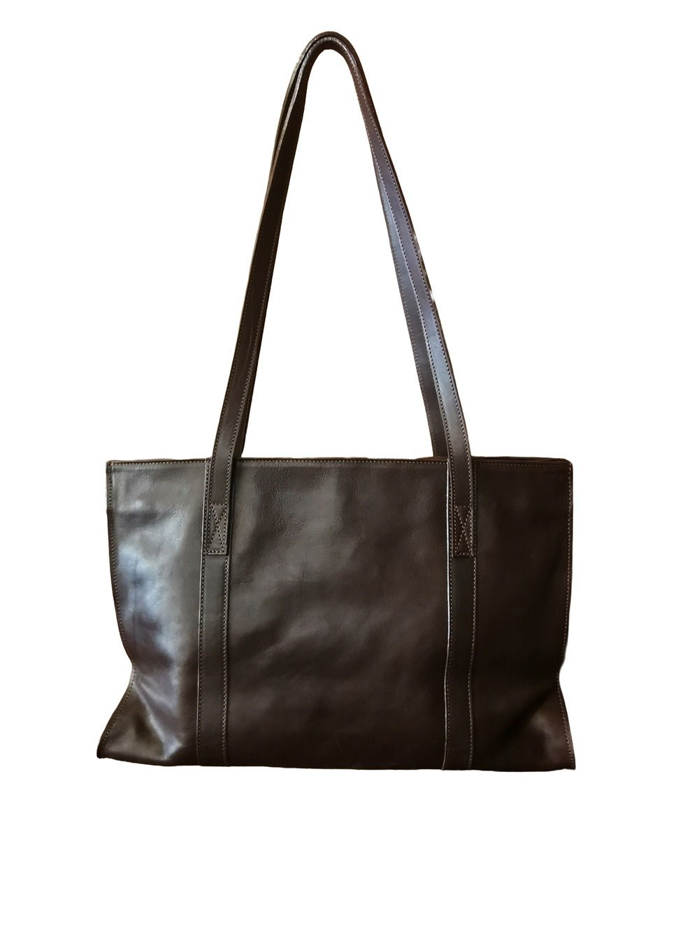 Shopper in pelle I Medici 63/2425 nero - Pelletteria Allegrini