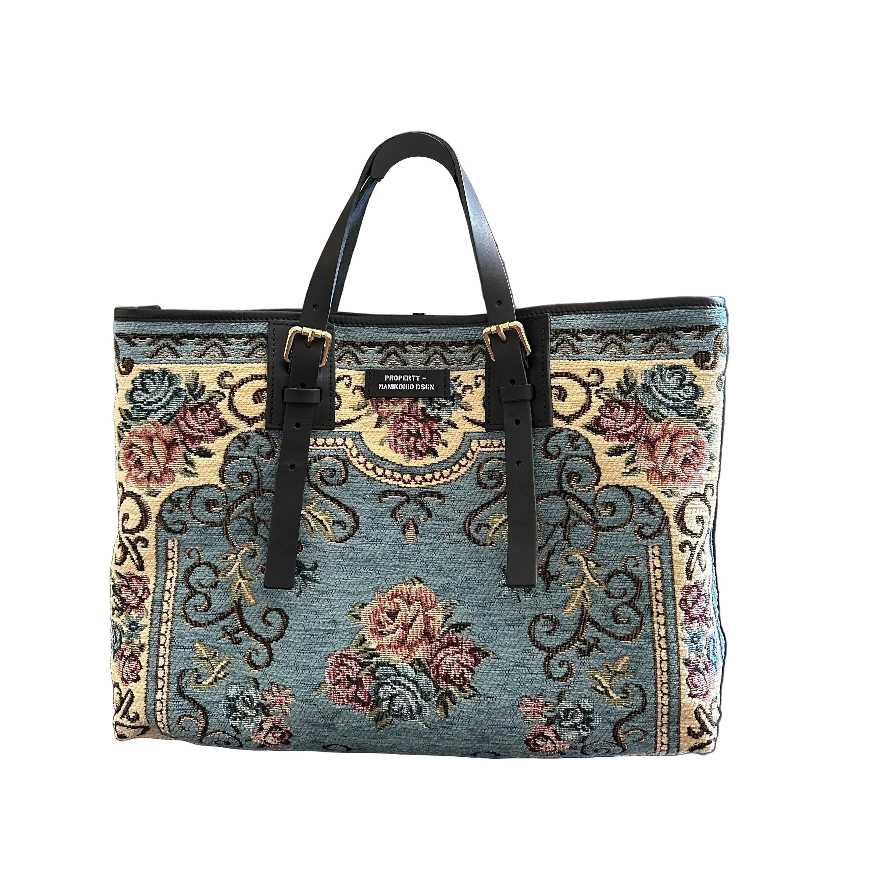 Shopping bag MANIKOMIO DESIGN 2 PROJECT "RUG" Azzurro