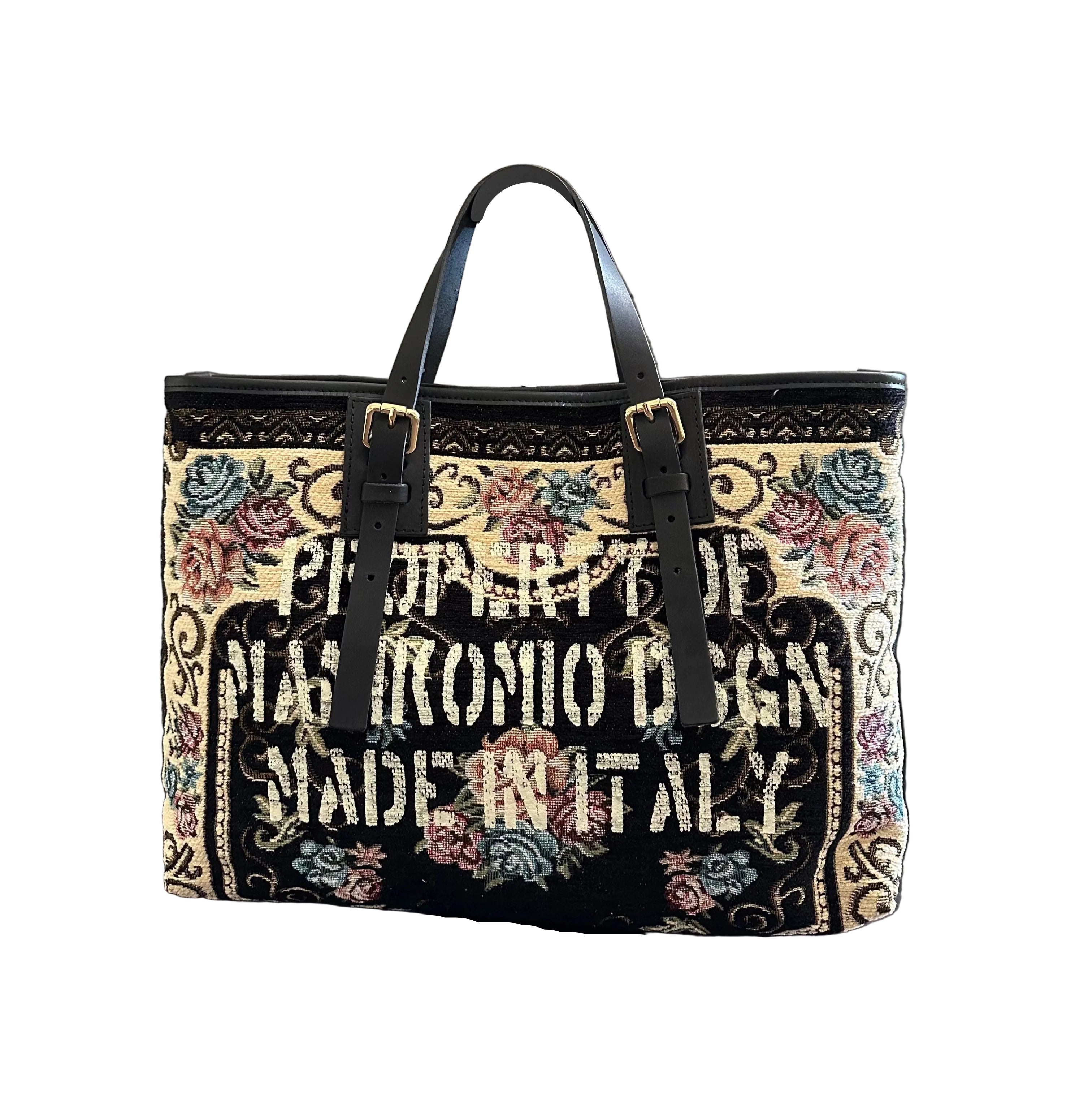 Shopping bag MANIKOMIO DESIGN 2 PROJECT "RUG" Nero