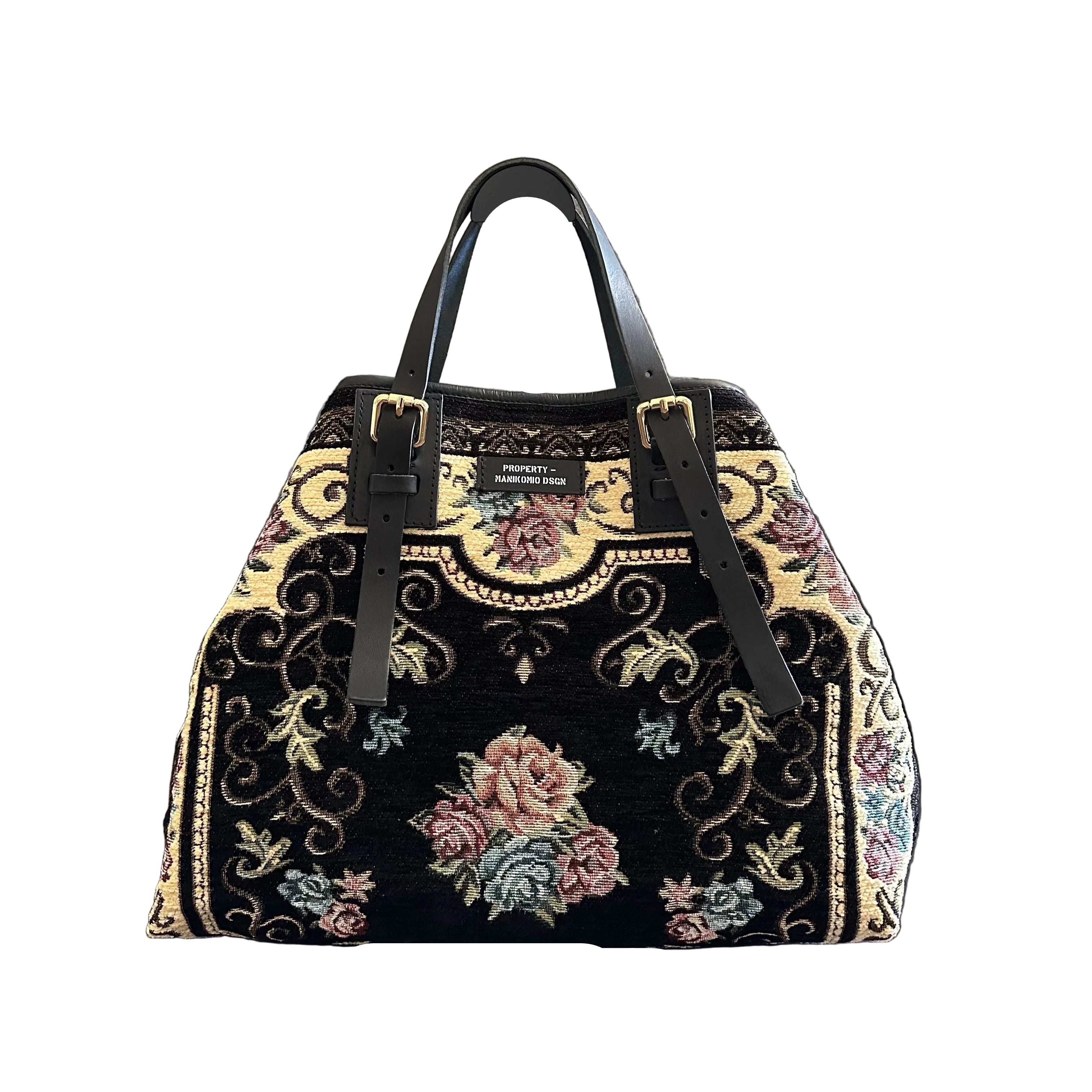 Shopping bag MANIKOMIO DESIGN 2 PROJECT "RUG" Black