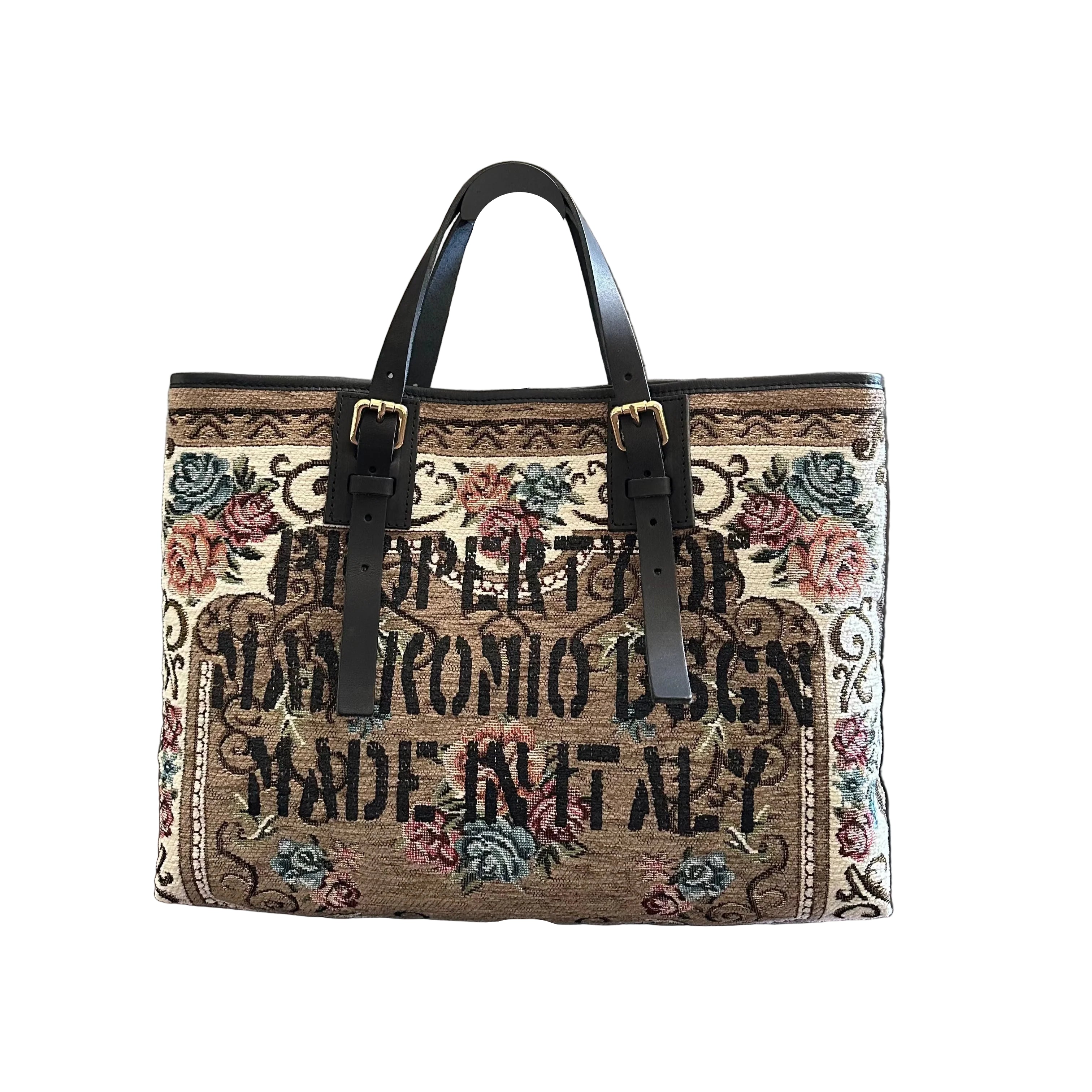 Shopping bag MANIKOMIO DESIGN 2 PROJECT "RUG" Havana