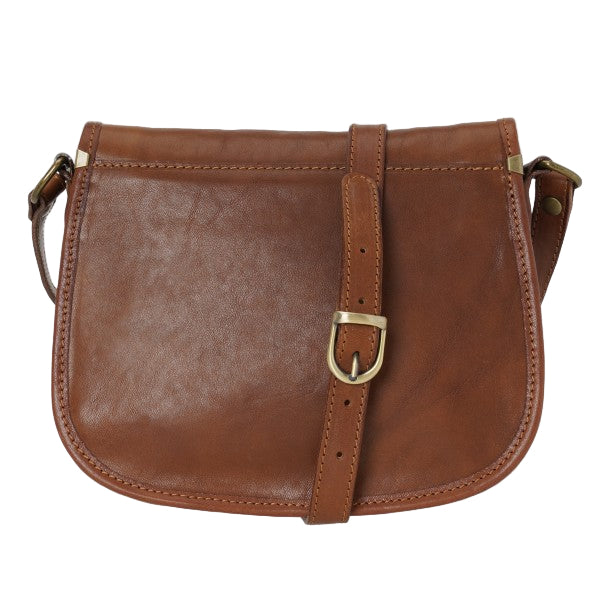 Postina stondata in pelle I Medici 63/3400 marrone