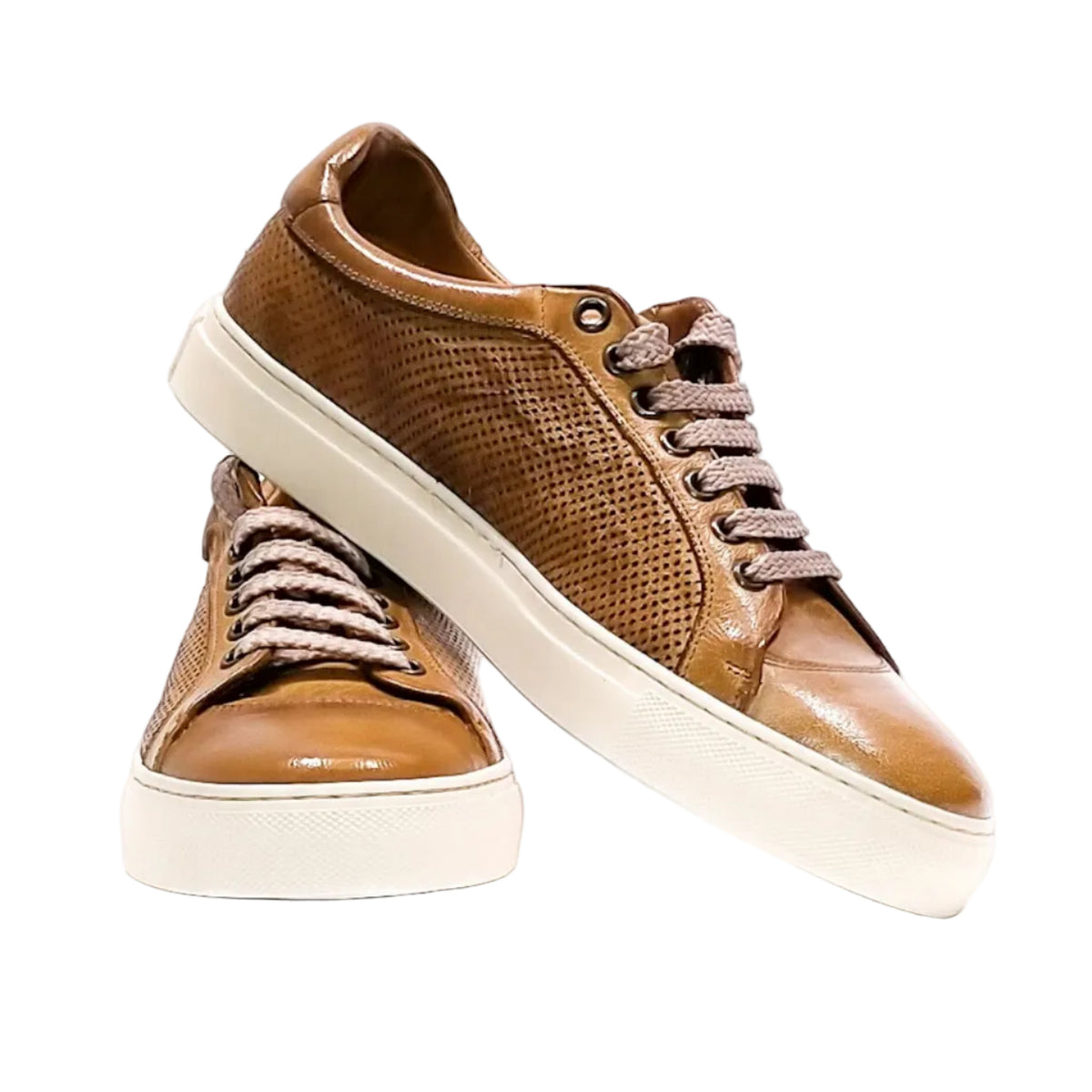 Sneakers bassa donna in pelle Pelletteria Allegrini Filippo D650 Cerro - Pelletteria Allegrini