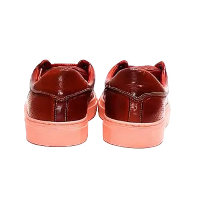Sneakers bassa donna in pelle Pelletteria Allegrini Filippo D650 Porpora - Pelletteria Allegrini