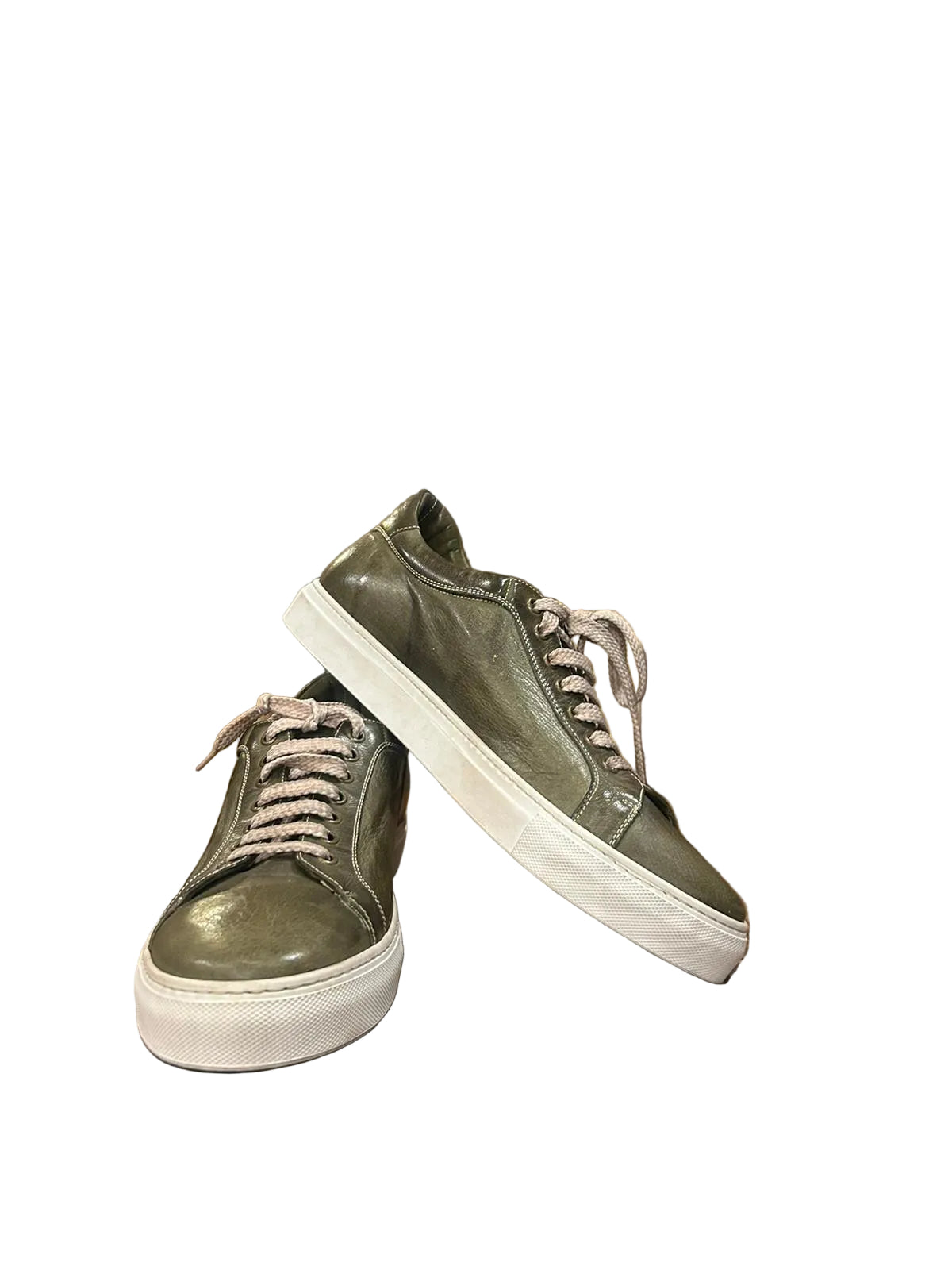 Sneakers uomo in pelle Pelletteria Allegrini Filippo 8073 Kaki